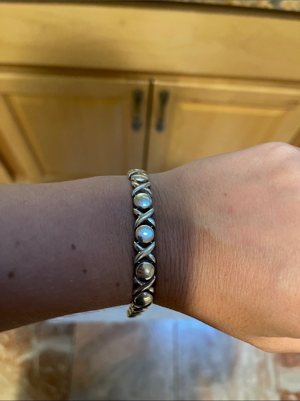 Sterling Silver Italian 925 XOXO bracelet